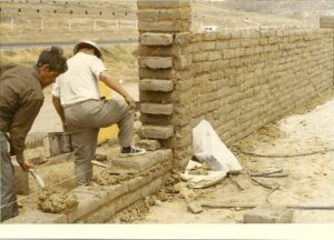 Las Gaviotas - March 1970 - Constructing Community Outside Wall