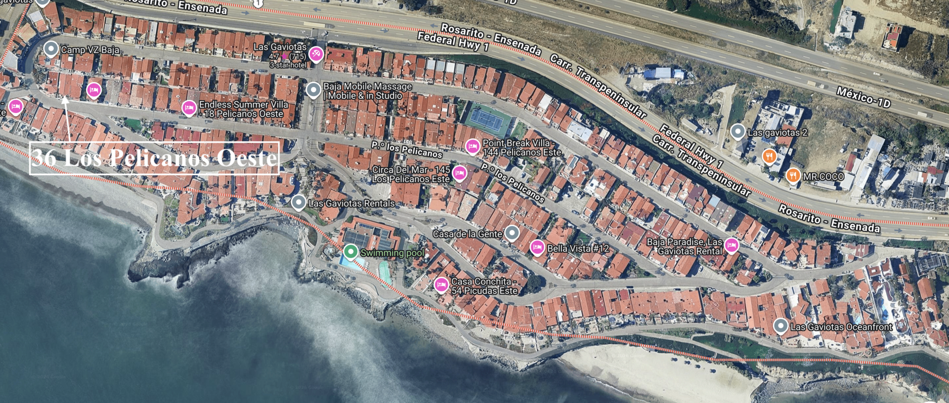 36 Los Pelicanos Este, Las Gaviotas, Rosarito Beach, Mexico