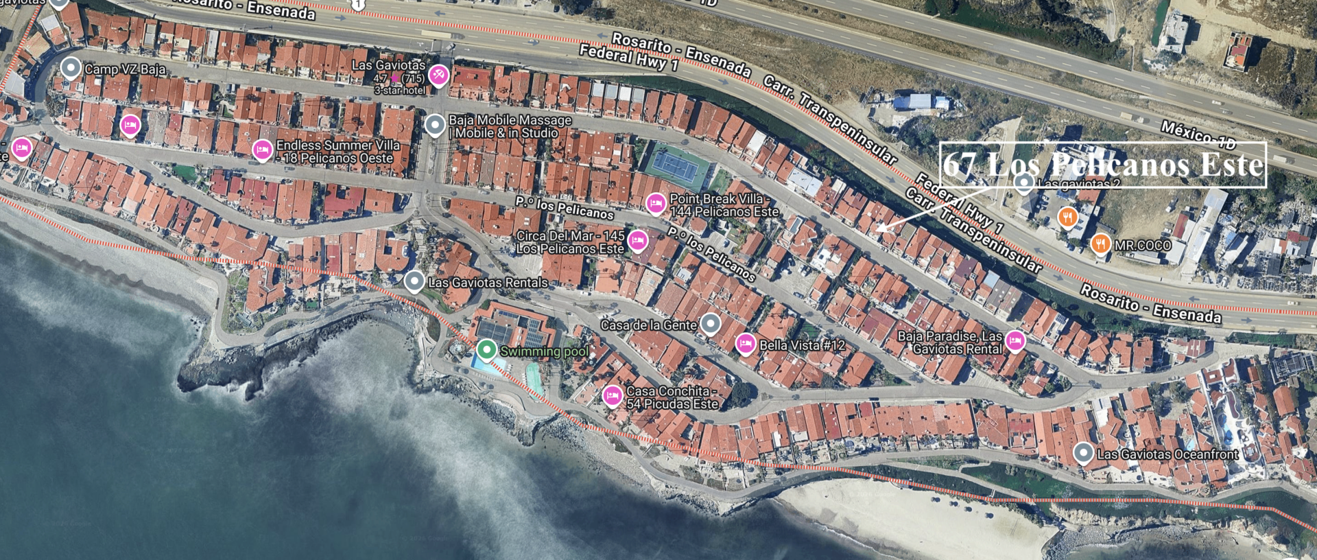 67 Los Pelicanos Este, Las Gaviotas, Rosarito Beach, Mexico