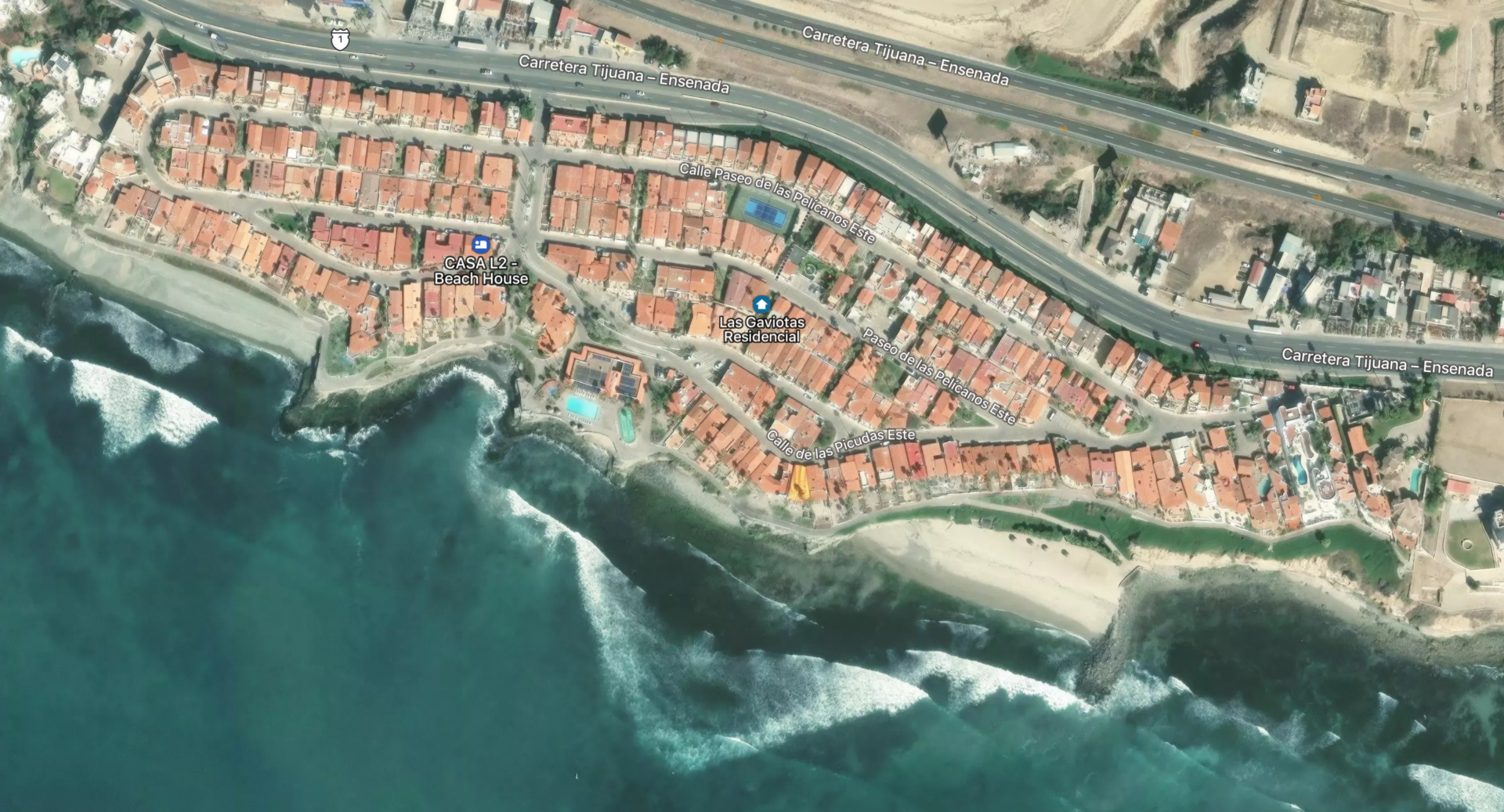 Las Gaviotas Rentals Map